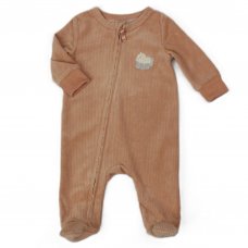 H13519: Baby Unisex Velour All In one (0-6 Months)